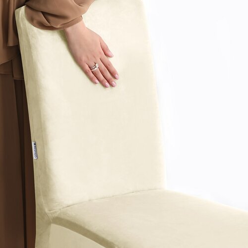 Restilo Napinac za stol Sento krem, 48 x 48 x 58 +10 cm, komplet 6 kos