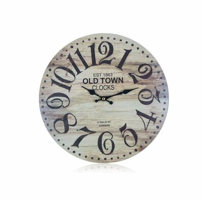 Zegar ścienny Old town, śr. 34 cm
