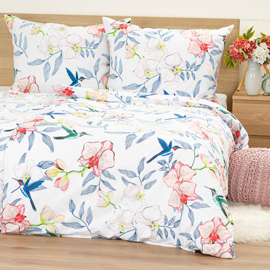 Lenjerie de pat din bumbac 4Home Orchid Paradise,140 x 220 cm, 70 x 90 cm