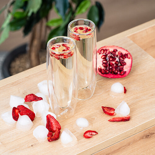 4Home Sekt-Thermogläser Hot&Cool 150 ml, 2 Stück