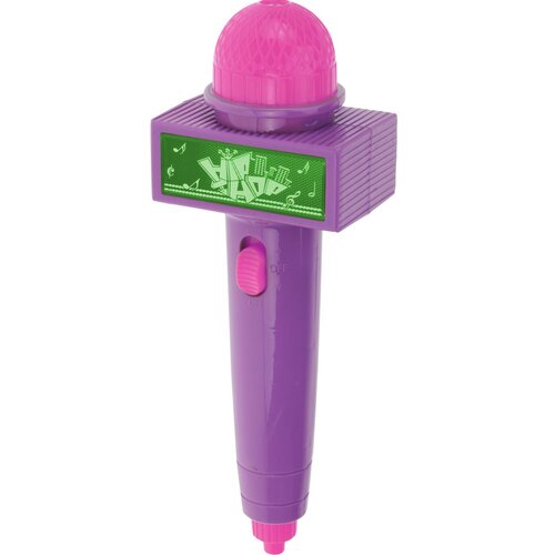 Microfon luminos, pentru copii, violet, 26 cm