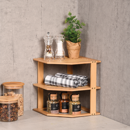 Kesper 58804 Küchen-Eckregal, 25 x 27 x 25 cm