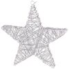 Vianočná hviezda Savona strieborná, 30 LED