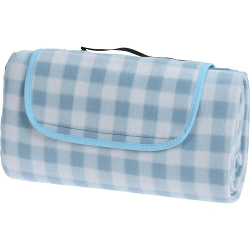 Pătură picnic Carouri 130 x 150 cm, albastru