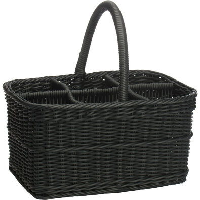 Westmark Korb für 6 Flaschen 38 x 29 x 20 cm,schwarz