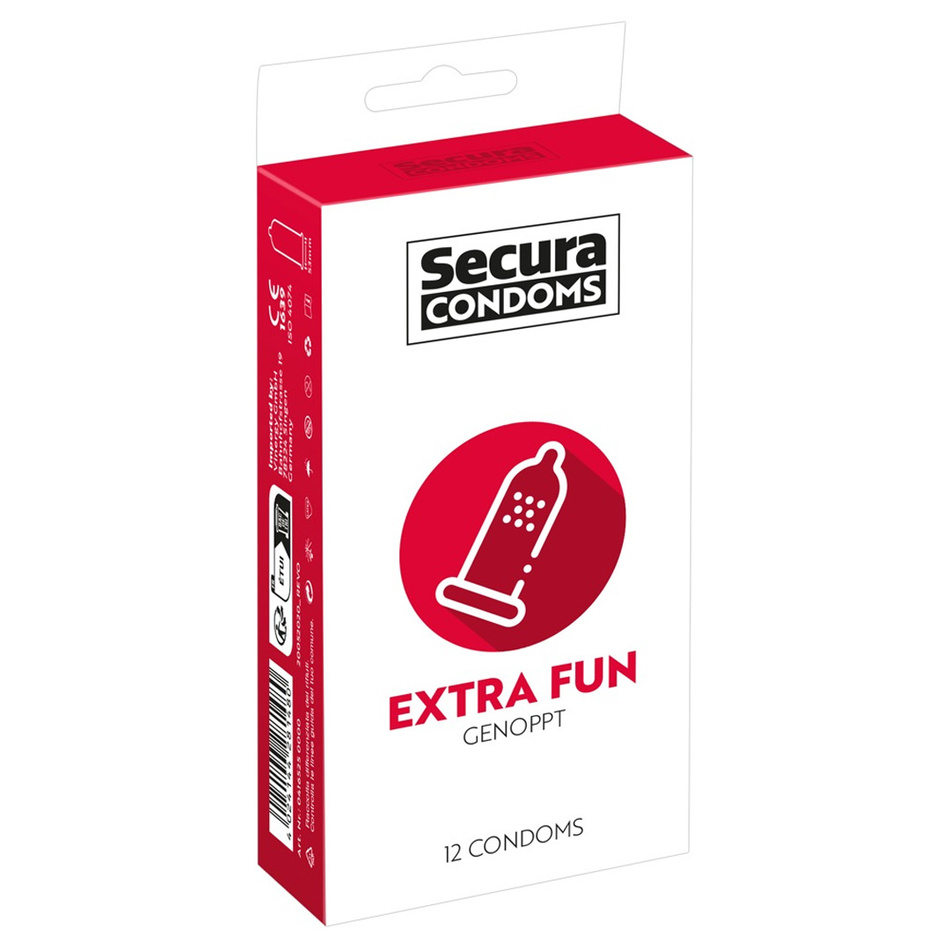 Levně Kondomy Secura Extra Fun, 12 ks