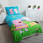 Lenjerie de pat Jerry Fabrics Peppa Pig 031, de copii, din bumbac, 140 x 200 cm, 70 x 90 cm