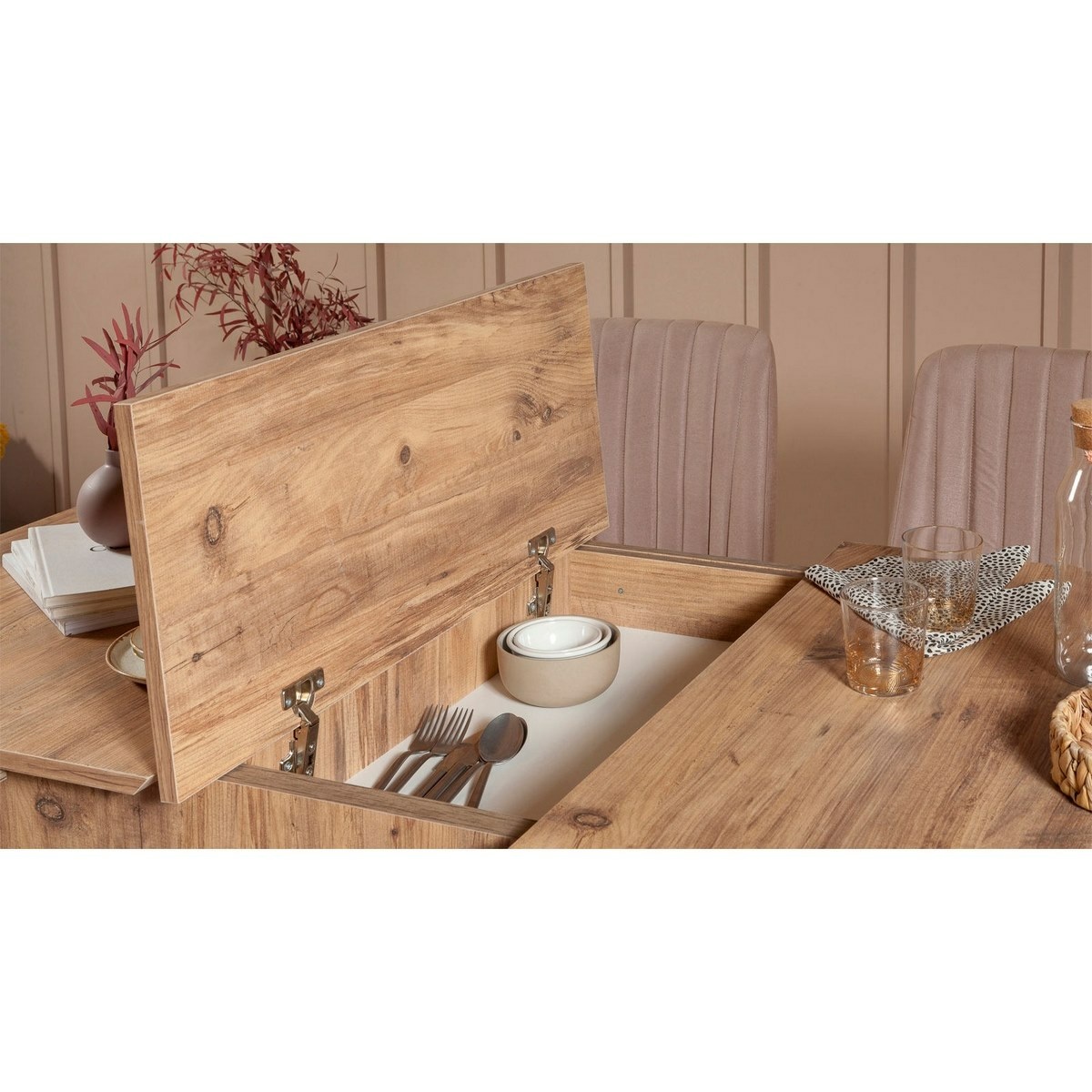 Jedálenský set Vina Atlantic Pine and Stone, 5 ksdielov