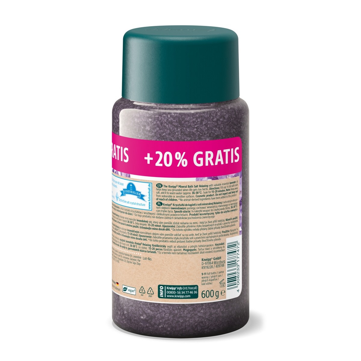 Kneipp Sůl do koupele Levandulové snění, 600 g - thumb (1)