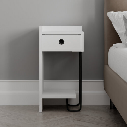 Nachttisch Sirius Left White 2