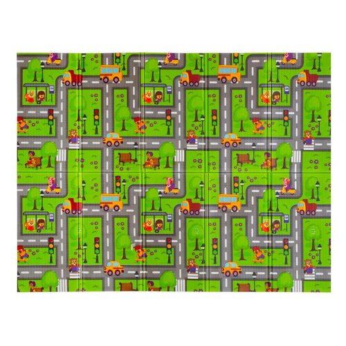 PlayTo Multifunkčná hracia podložka Cesta, 200 x 150 cm