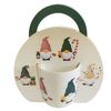 Home Elements Porcelán bögre karácsonyi mintávalTörpe 300 ml, díszdobozban