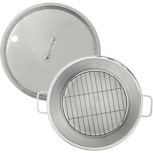 Orion Cratiță din oțel inoxidabil cu grilă 32 l