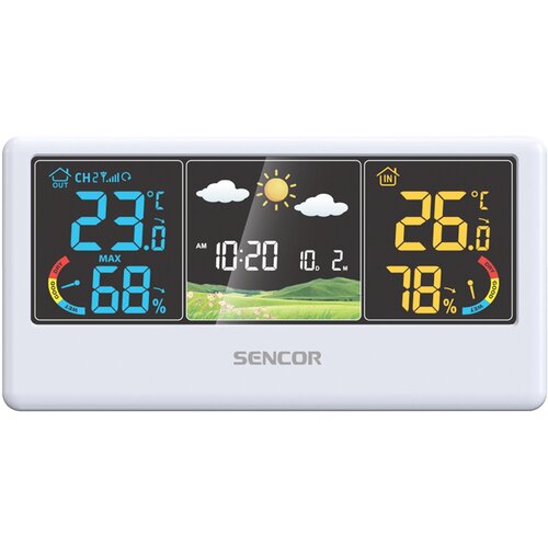 Sencor SWS 4100 W stacja pogodowa, biała