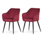 Set de scaune de sufragerie PIKA RED4, 2 buc