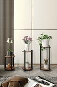 Suport pentru flori Flower Desk Round - Walnut