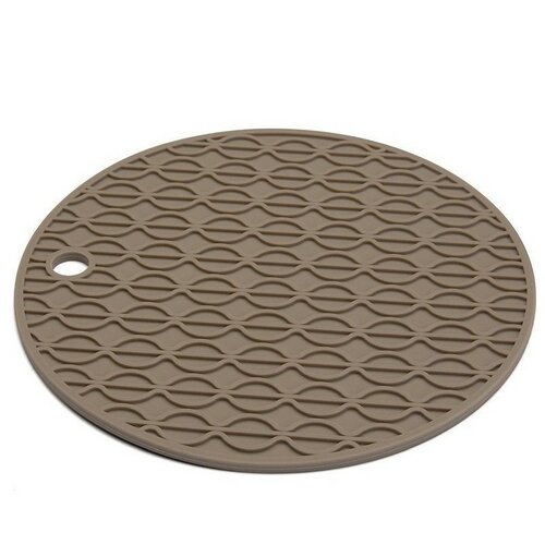 Florina Runder Silikon-Topfuntersetzer Anide, Grau