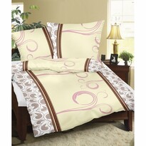Bellatex Fantázia flanel ágynemű, barna, 140 x 200 cm, 70 x 90 cm Bellatex Fantázia flanel ágynemű, barna, 140 x 200 cm, 70 x 90 cm
