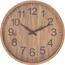 Nástěnné hodiny s imitací dřeva Rimini, pr. 30,5 cm, sv. hnědá
