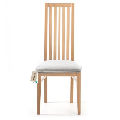 Restilo Натяжний чохол на сидіння стільця Sento срібний, 40 x 40 + 5 см