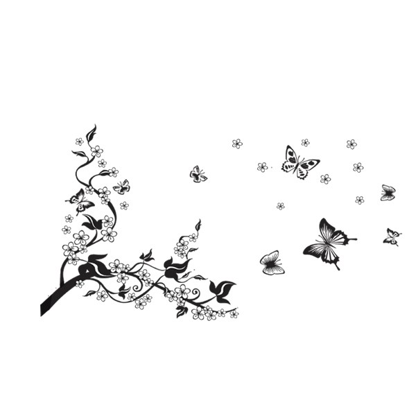 Samolepiaca dekorácia motýľ,