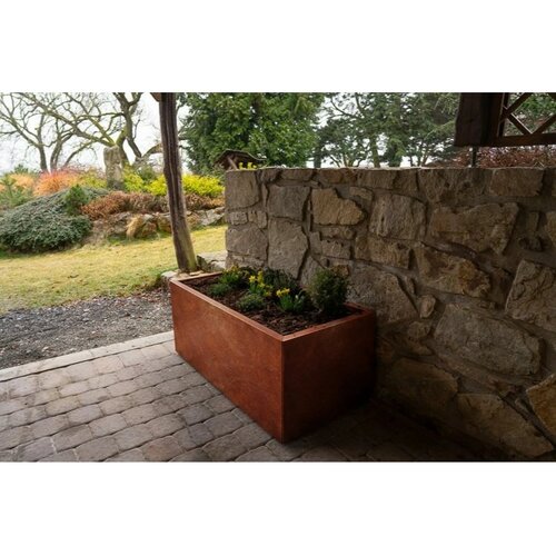 Alto Răsadnă înălțată 69 x 136 x 52 cm, corten CORGARDEN 1010