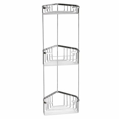 GEDY 2484 Smart trikotna polica 20 x 59 x 15 cm,srebrna