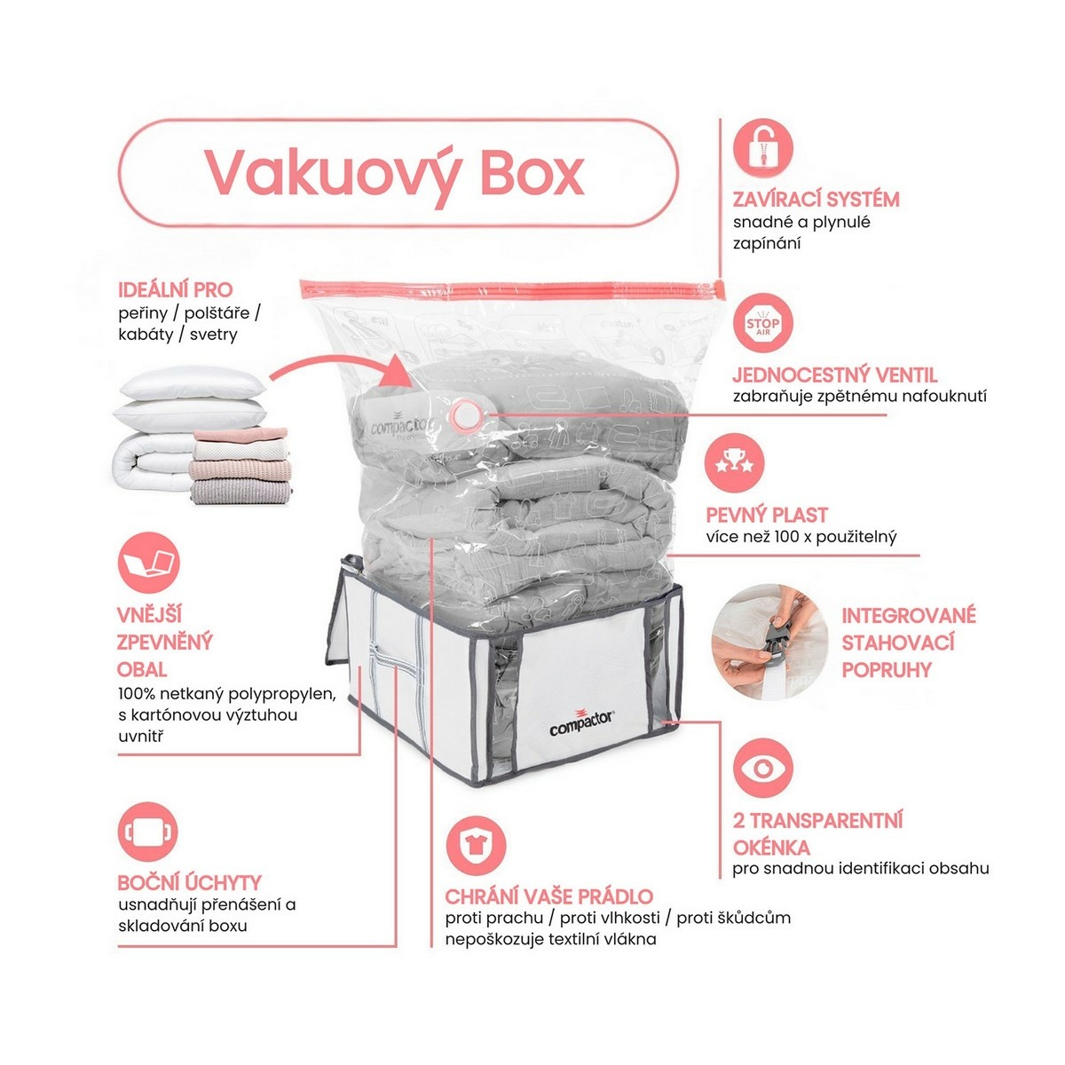 Compactor Úložný box s vakuovým pytlem XXL Life, XXL - thumb (1)