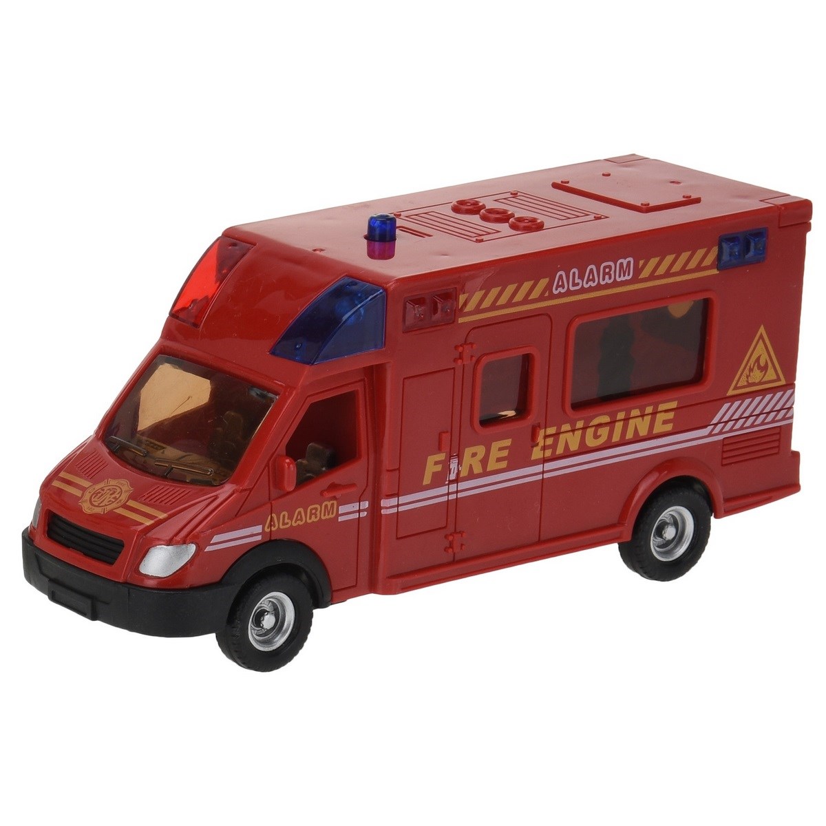 Hasičské vozidlo červená, 18 cm