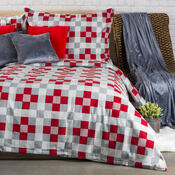 4Home Flanelové obliečky Checker, 140 x 220 cm, 70 x 90 cm