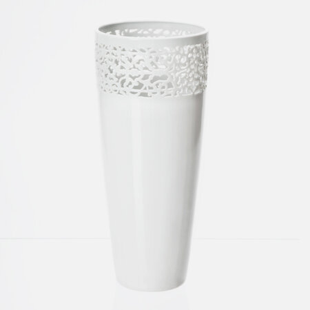Váza Cara Mia 1, 33 cm, bílá