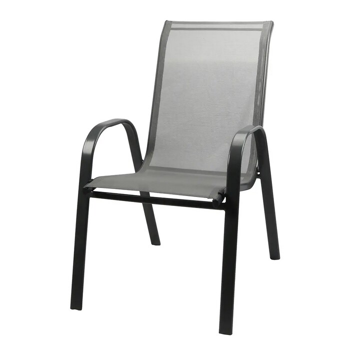 Stolička záhradná 67 x 55 x 91 cm, čierna