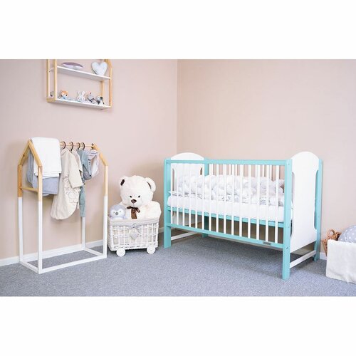 New Baby Łóżeczko dziecięce Elsa, biało-miętowy