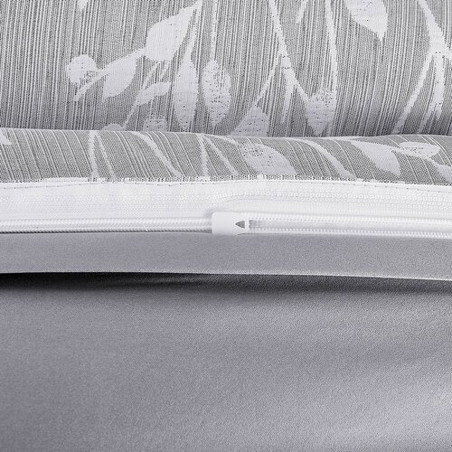 Lenjerie de pat din jacard Boston gri, 140 x 200cm, 70 x 90 cm