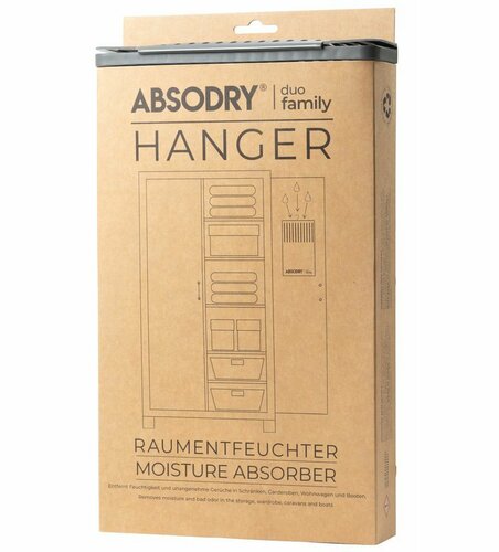 Everbrand Pohlcovač vlhkosti do šatních skříní Absodry Duo Family Hanger, 1 x 600g