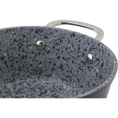 Lamart LT1254 serpenyő fedéllel Granit, átmérő 24cm