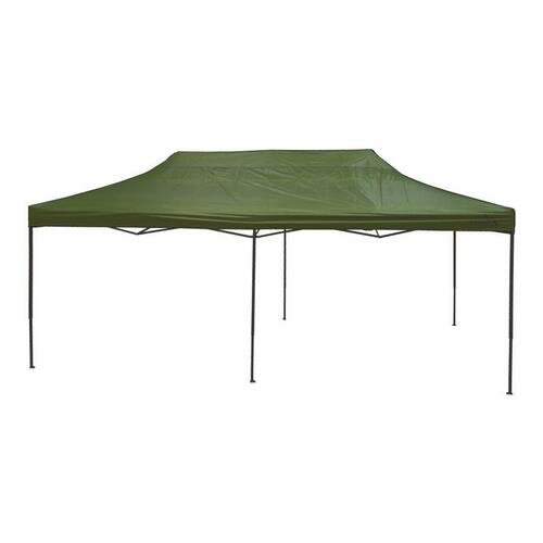 Cort pentru petreceri Cattara 13339 cu construcțiepliabilă, impermeabil, verde, 3 x 6 m