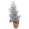 Vianočný stromček v jute Monza 35 cm, strieborná