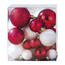Vánoční koule 31 ks bílá a červená
