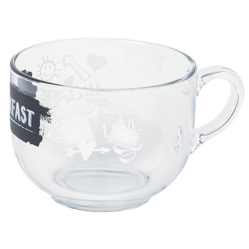 Cerve Kubek szklany jumbo Breakfast, 0,7 l