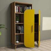 Knižnica Form Yellow and Walnut