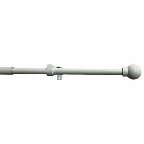 Set de perdele extensibile Koule 16/19 mm alb, 120- 230 cm, fără inele