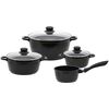 Elo 62440 Set de oale de bază din aluminiu turnatnegru cu 4 piese