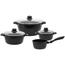 Elo 62440 Set de oale de bază din aluminiu turnatnegru cu 4 piese