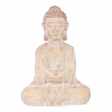 Dekoracja ogrodowa Budda siedzący, magnez, 38 x 21 x 54 cm