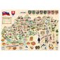 Popular Puzzle Harta Slovaciei, 160 piese