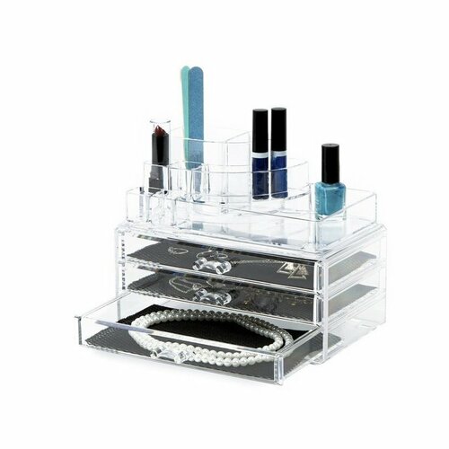 Compactor Organizator mare pentru cosmetice, 3sertare