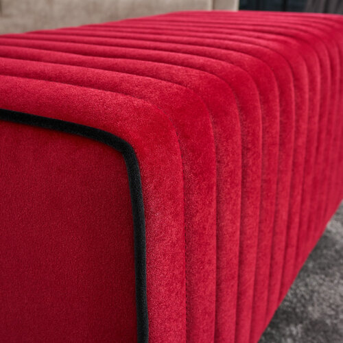 Taboret Mabel Pouf Czerwony