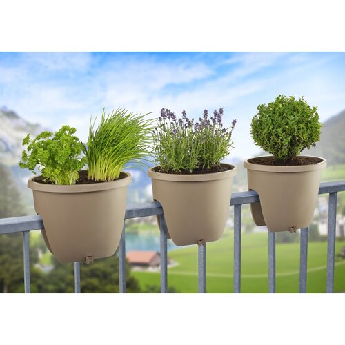 Gardenico Balkonski sadilnik Balconia OVIantracit, premer 30 cm