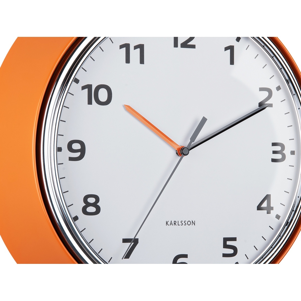 Karlsson 6006OR designové nástěnné hodiny oranžová, pr. 34 cm - thumb (2)